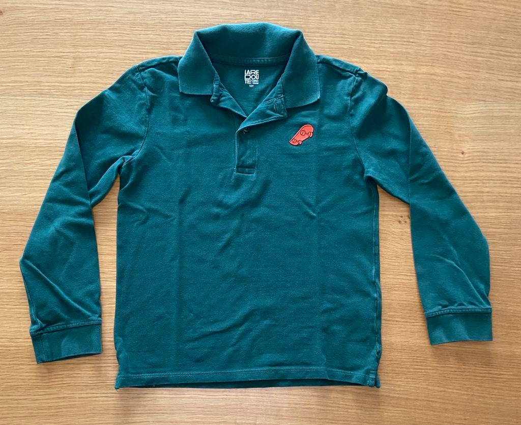 Polo vert sapin LA REDOUTE - 9 ans - 5€, Enlèvement ou Envoi, Comme neuf, Garçon