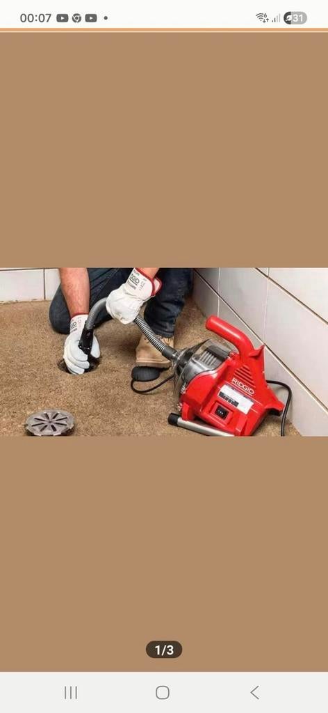 Déboucheur professionnel débouchage canalisations, Ophalen of Verzenden, Zo goed als nieuw