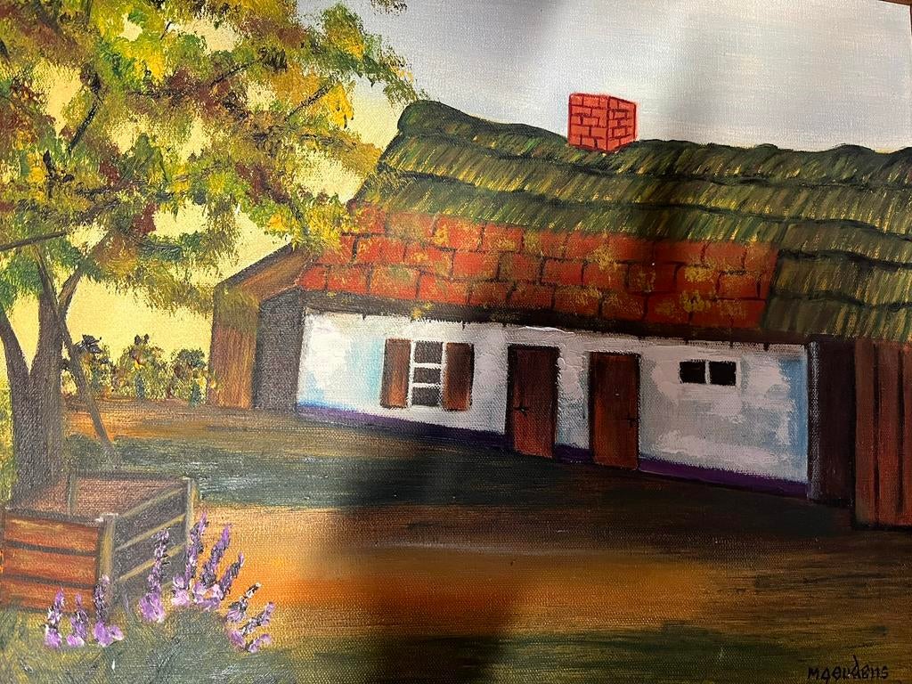 Peinture sur toile - ma propre ferme, Enlèvement ou Envoi