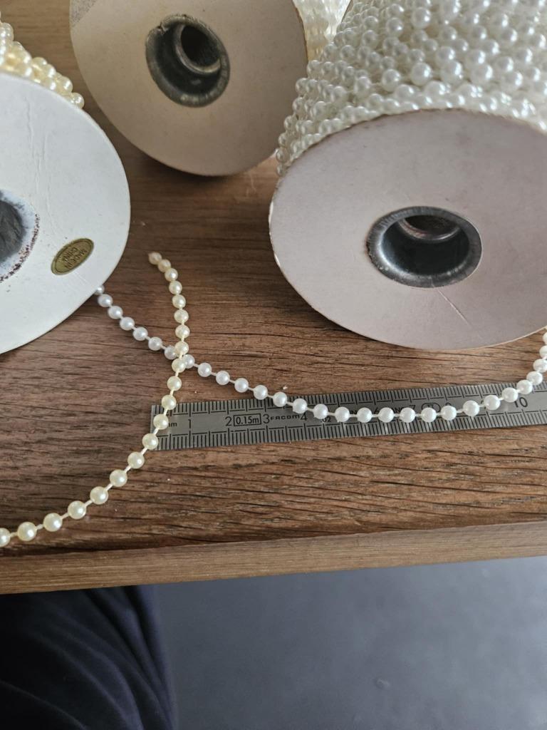 parels op koord 3 mm (3x30m), Hobby en Vrije tijd, Ophalen of Verzenden, Nieuw, Kraal