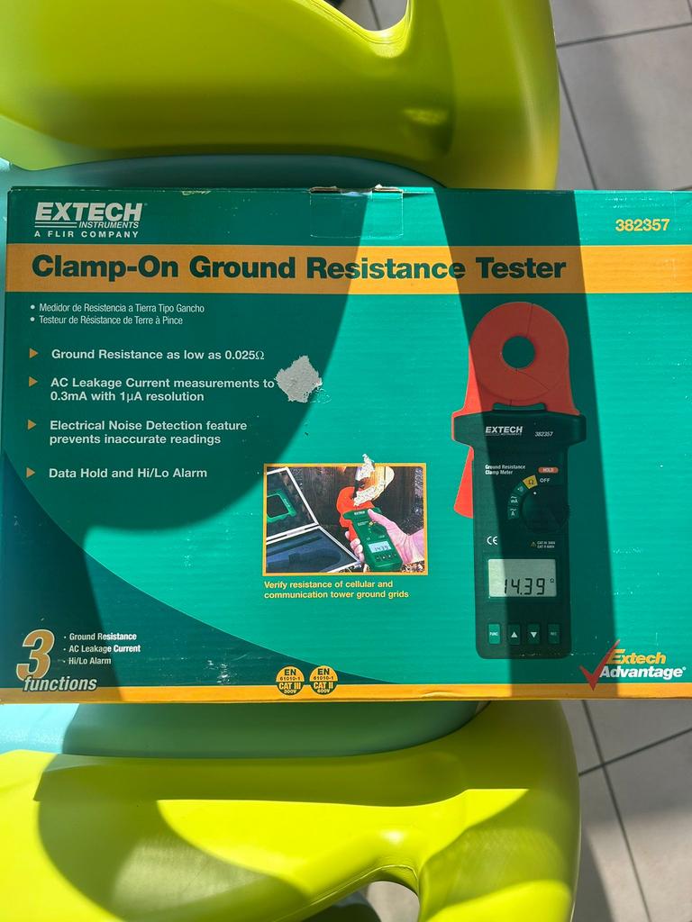Extech ground resistance tester, Doe-het-zelf en Bouw, Meetapparatuur, Ophalen, Nieuw, Multimeter