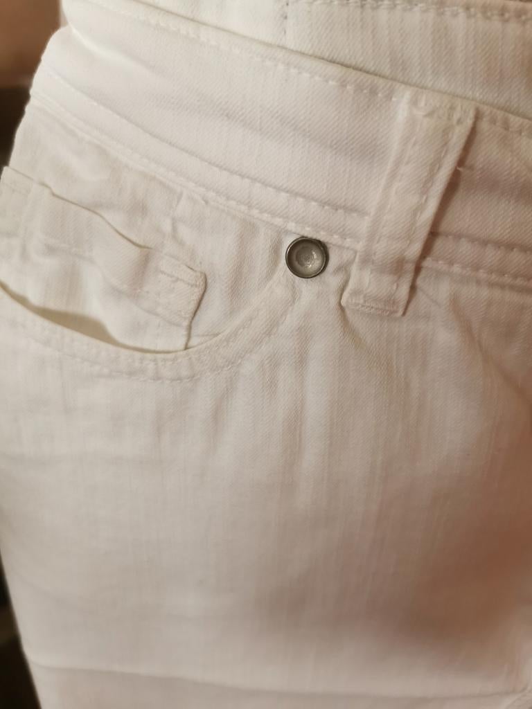 Mooi wit jeans rokje van La Gaviotta, Kleding | Dames, Ophalen of Verzenden, Zo goed als nieuw, Maat 38/40 (M), Wit