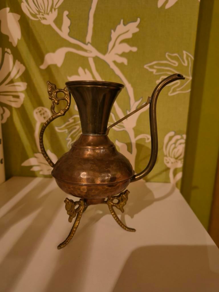 Gieter in koper of messing, Antiek en Kunst, Ophalen of Verzenden, Koper