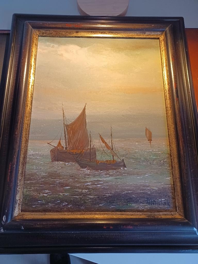 Schilderij marine, Ophalen of Verzenden