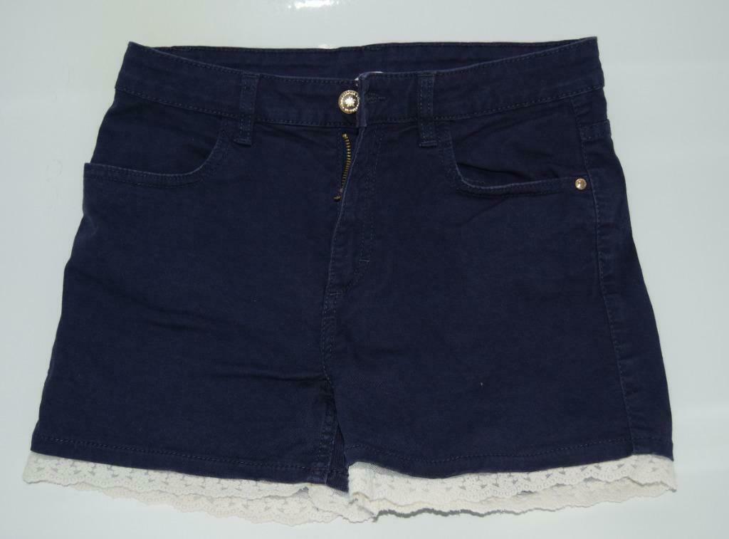Donkerblauw shortje (164), Kinderen en Baby's, Kinderkleding | Maat 164, Broek, Meisje, H&M, Ophalen of Verzenden
