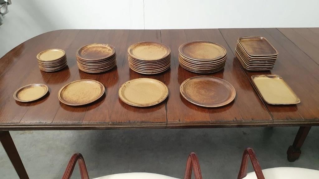Vintage servies 50st LILIEN PORZELLAN Austria brutalist 70s, Ophalen, Zo goed als nieuw, Keramiek, Bord(en)