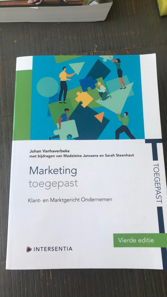 Marketing toegepast (lege editie), Boeken, Ophalen of Verzenden, Zo goed als nieuw, Nederlands, Madeleine Janssens; Johan Vanhaverbeke