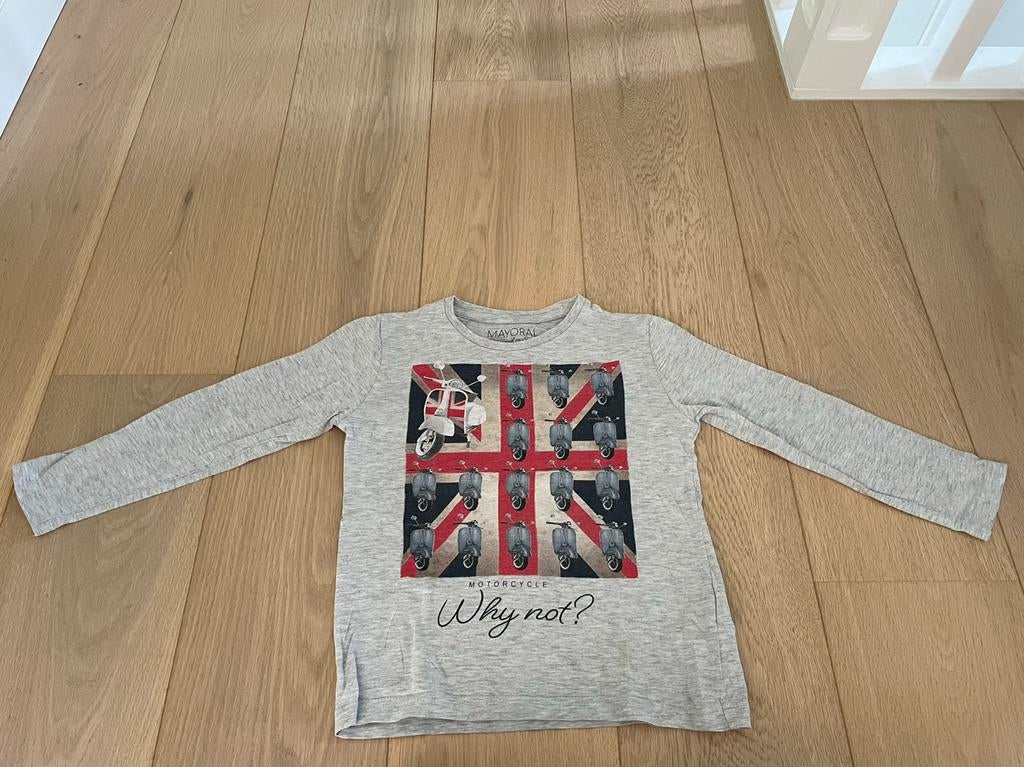 Longsleeve Mayoral maat 116, Kinderen en Baby's, Mayoral, Ophalen of Verzenden, Zo goed als nieuw, Shirt of Longsleeve