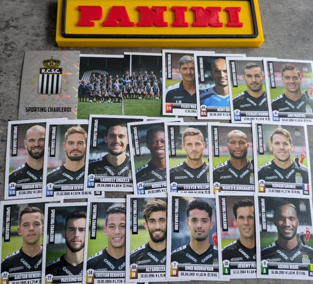AUTOCOLLANTS PANINI FOOTBALL 2018/19 X SP.CHARLEROI FOOT, Enlèvement ou Envoi, Neuf