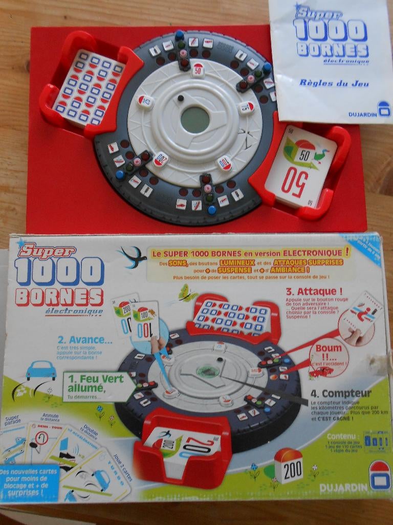 Jeu Mille bornes électronique lumineux et sonore TBE, Enlèvement, Comme neuf, Dujardin