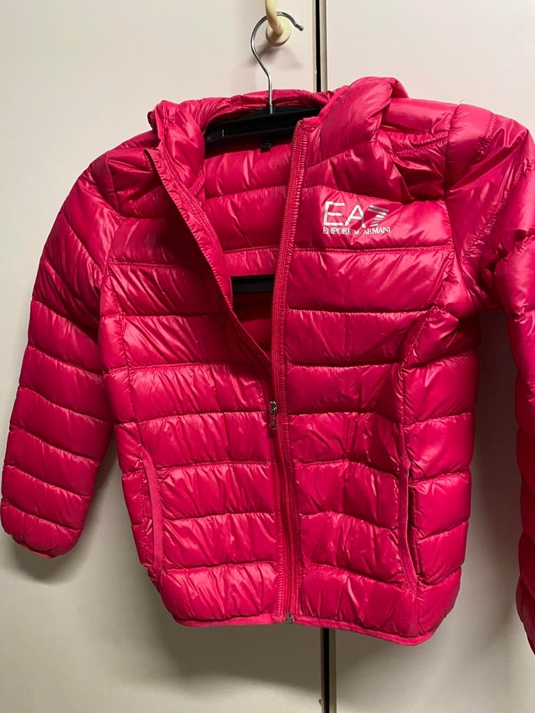 Tussen seizoen EA7 jas rood 140 cm 10 jaar, EA7, Comme neuf, Enlèvement, Fille
