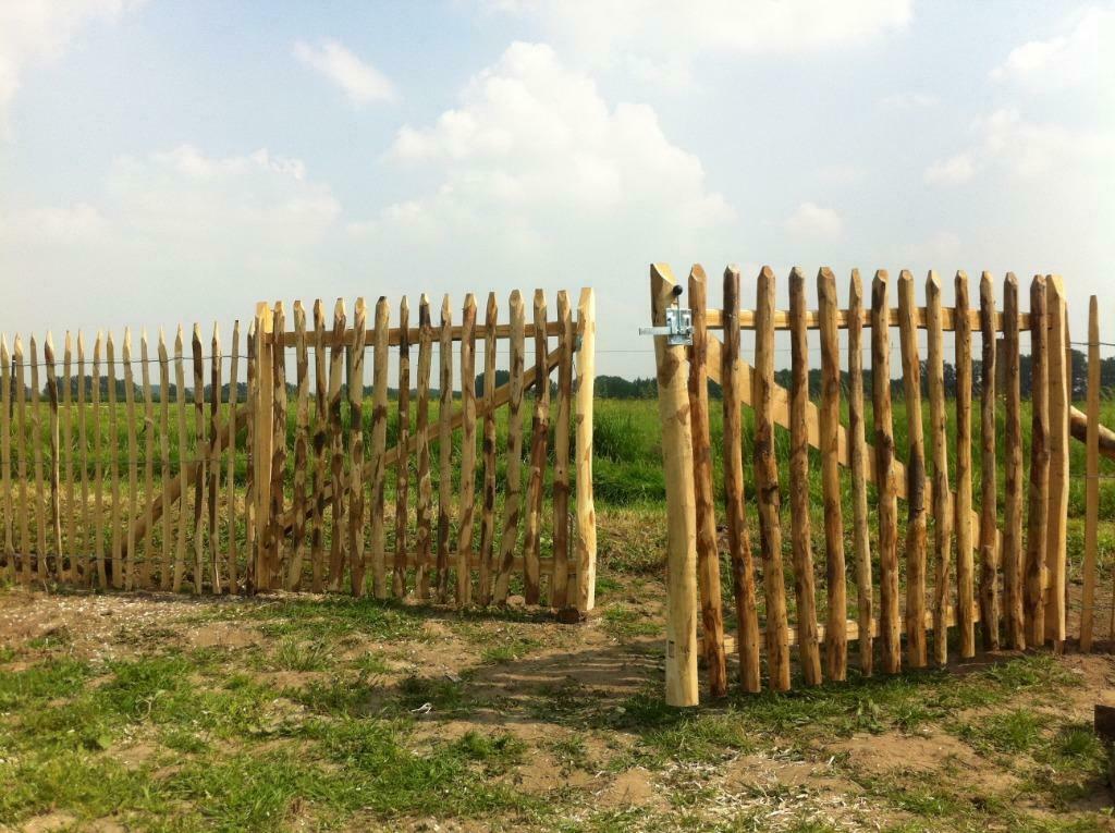 Tuinpoorten Kastanjehout - Duurzaam & Natuurlijk, Ophalen, Met poort, Nieuw, Tuinhek