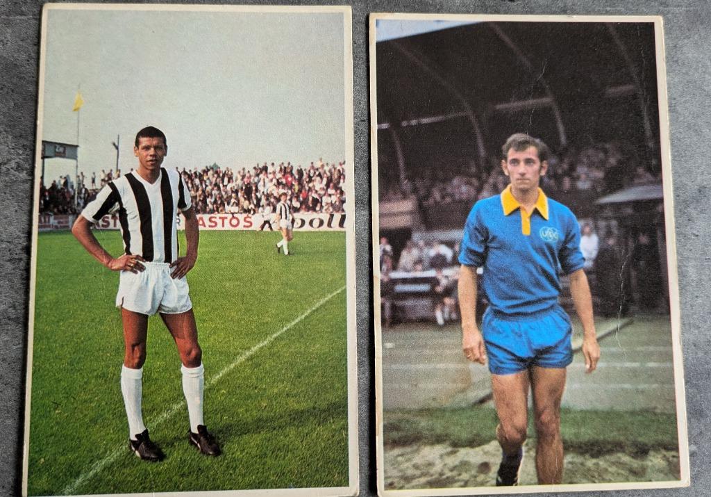 LOT DE 2 CARTES POSTALES DE FOOTBALL AVEC RÊNES ET PINTARIC, Envoi