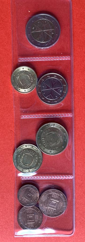 set 8 euromunten Malta 2008, Postzegels en Munten, Munten | Europa | Euromunten, Ophalen of Verzenden, Malta, Overige waardes