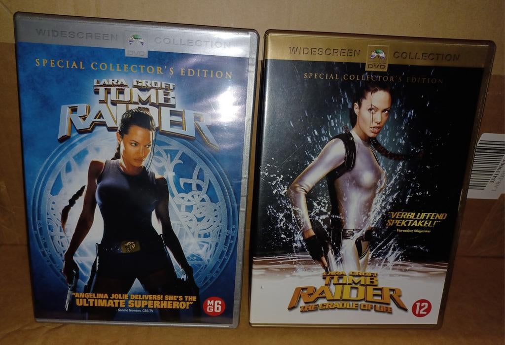Lara Croft Tomb Raider film DVD´s met Angelina Jolie, Ophalen of Verzenden, Zo goed als nieuw, Avontuur