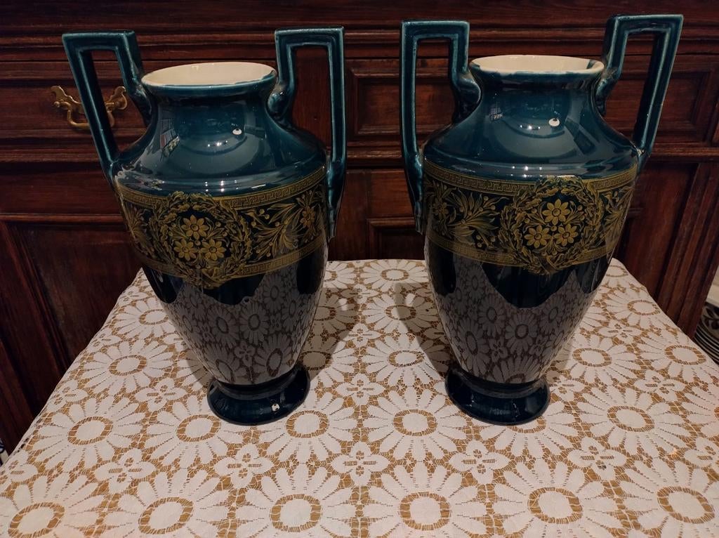 deux vases amphores boch frères, Enlèvement