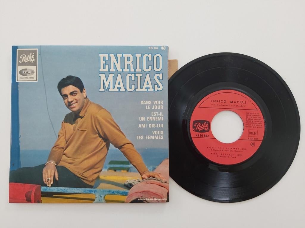 Enrico Macias - jullie vrouwen, Cd's en Dvd's, Vinyl Singles, Ophalen of Verzenden, Zo goed als nieuw, Wereldmuziek