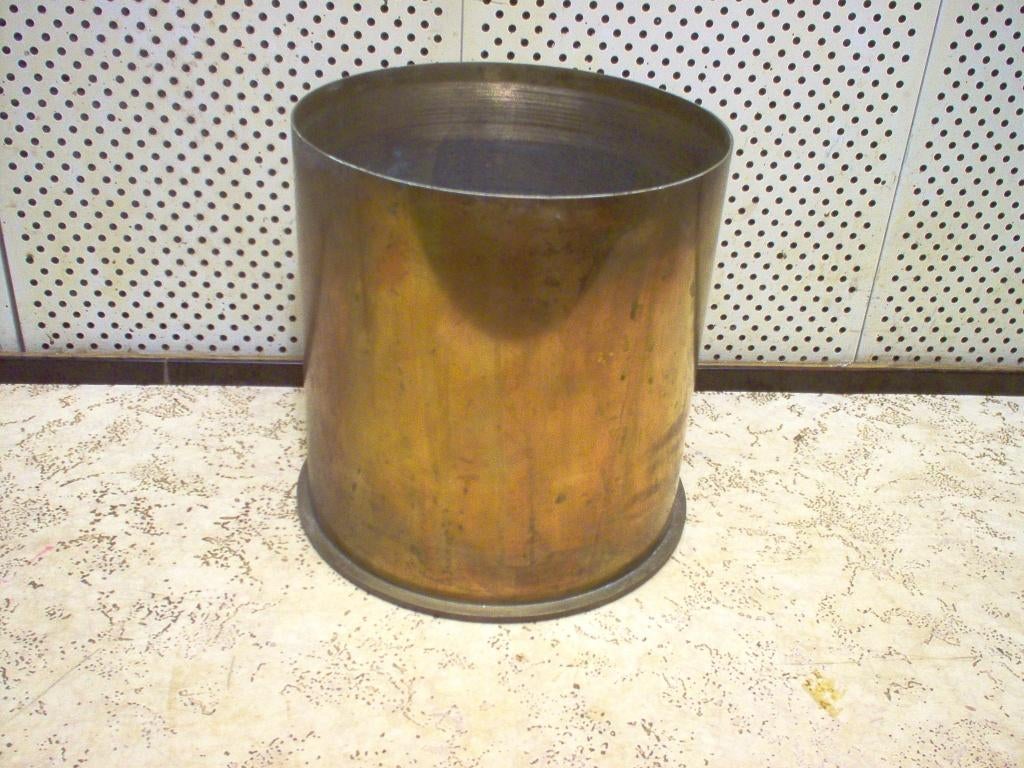 Obus de canon en cuivre de la guerre 1914_18, Enlèvement, Armée de terre, Douilles ou Pièces de fouille