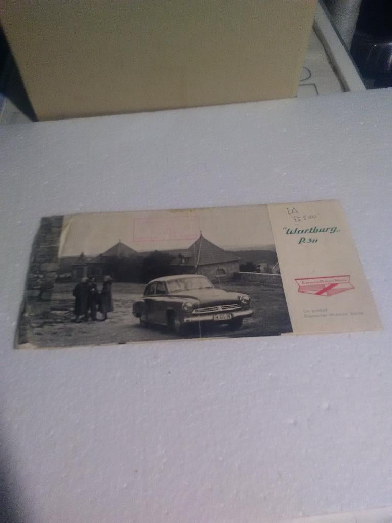 Wartburg ancienne publicité, Enlèvement ou Envoi, Utilisé, Autres marques