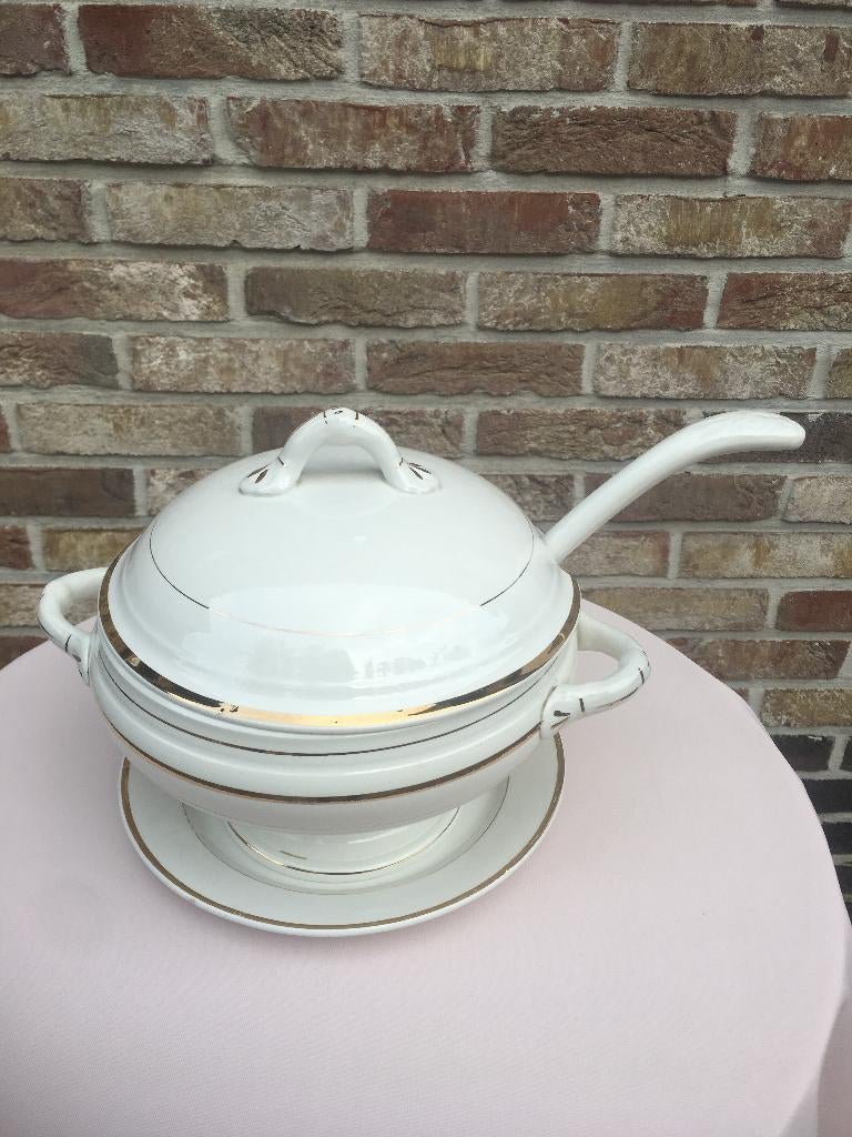 RETRO SOEP TERRINE IN ZEER GOEDE STAAT, Antiek en Kunst, Antiek | Porselein, Ophalen of Verzenden