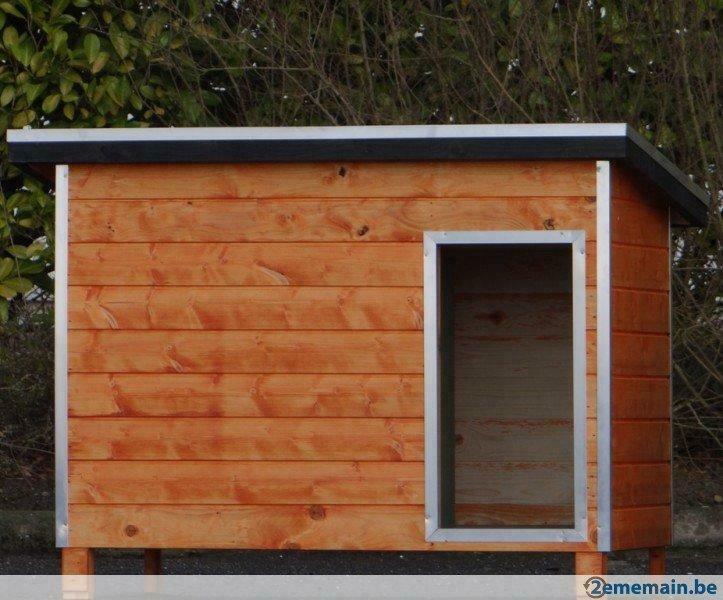 Niche taille XL abri chien qualite niche toit plat neuf, Envoi, Neuf