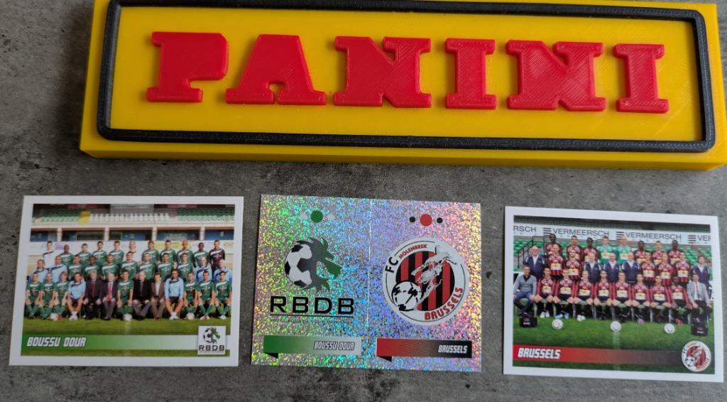 PANINI FOOTBALL 2011 3X STICKERS 453/4/5/456 BOUSSU/BRUSSELS, Verzenden, Nieuw