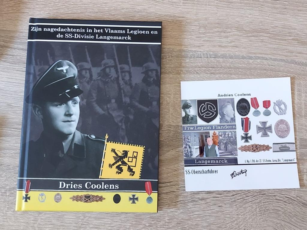 Boek Vlaamse Oostfronter Dries Coolens + Gesigneerde foto !2, Ophalen of Verzenden, Landmacht, Boek of Tijdschrift