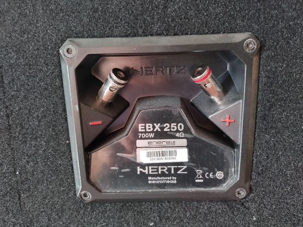 Basskist/subwoofer Hertz EBX 250 (700Watt 4ohm, 350Watt RMS), Auto diversen, Autospeakers, Ophalen of Verzenden, Nieuw