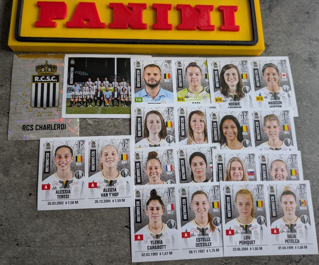 AUTOCOLLANTS PANINI FOOTBALL 2020/21 11X SP.CHARLEROI FEMMES, Enlèvement ou Envoi, Neuf