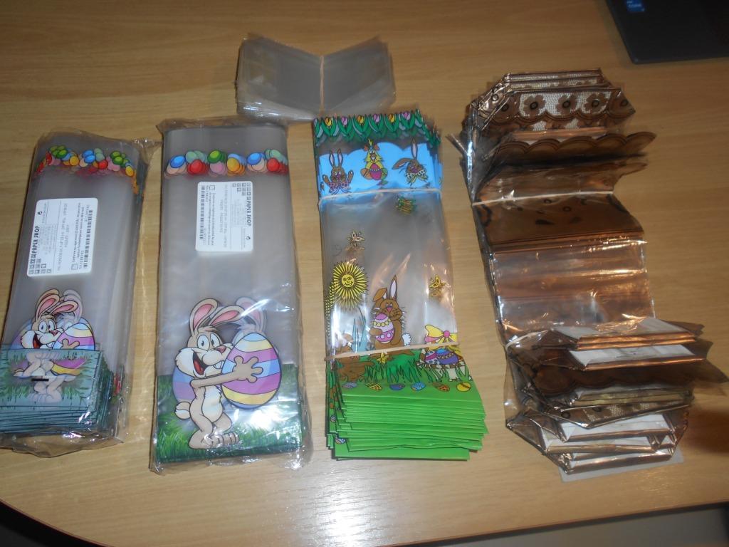 280 SACHETS CELLO BONBONS/PRALINES PAQUES ET AUTRE, Diversen, Pasen, Nieuw, Ophalen
