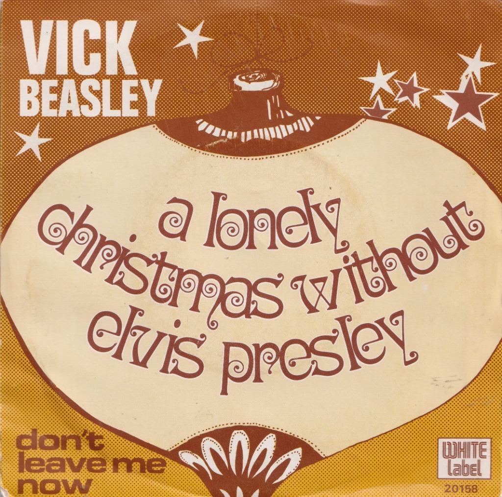 Vick Beasley – A lonely Christmas without Elvis Presley, Enlèvement ou Envoi, Single, Utilisé, Pop