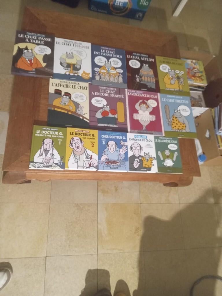 14 BD/ Boeken van de kat Philippe Geluck, Boeken, Stripverhalen, Zo goed als nieuw, Meerdere stripboeken, Ophalen of Verzenden