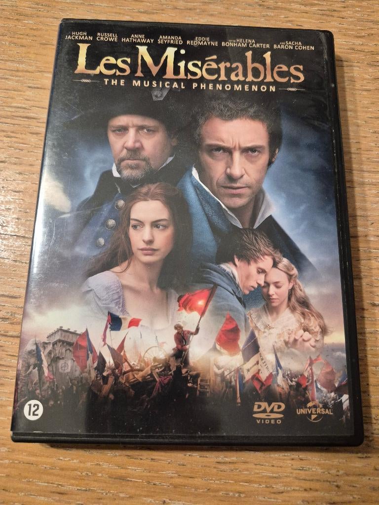 Dvd Les Misérables, Vanaf 12 jaar, Ophalen of Verzenden, Zo goed als nieuw