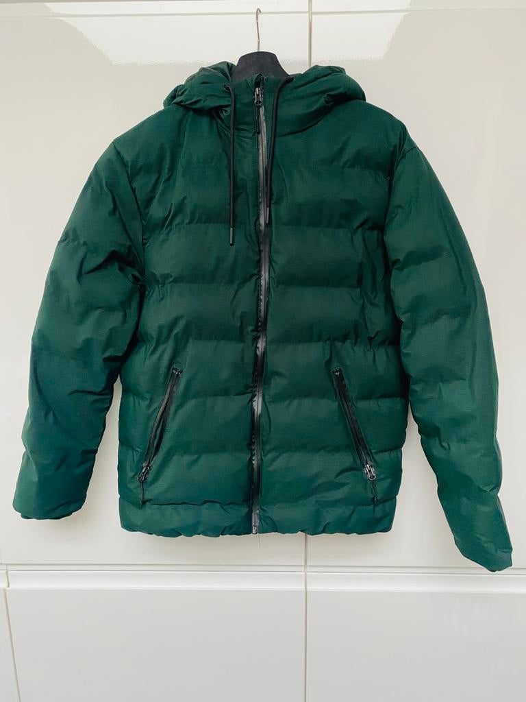 Bosgroen donsjack, Kleding | Heren, Jassen | Winter, Ophalen, Zo goed als nieuw, Maat 46 (S) of kleiner, H&M