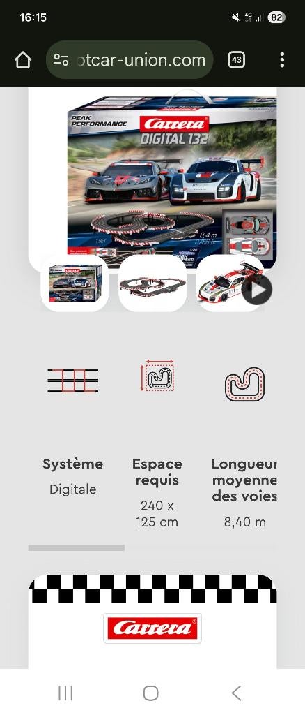 Circuit carrera, Électrique, Carrera, Comme neuf, Enlèvement