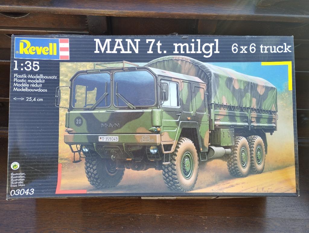 Revell MAN 7t milgl 6x6 truck BW & UN, 03043, Nieuw, Ophalen of Verzenden, Truck, 1:32 tot 1:50