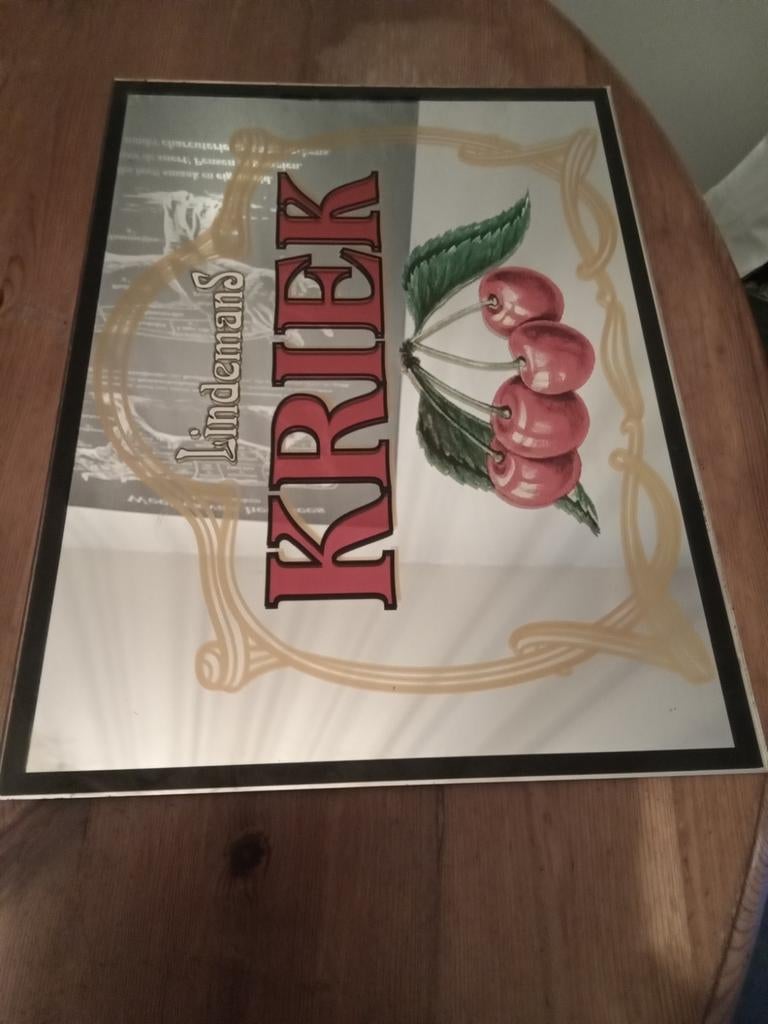 Miroir kriek Lindemans, Collections, Enlèvement ou Envoi