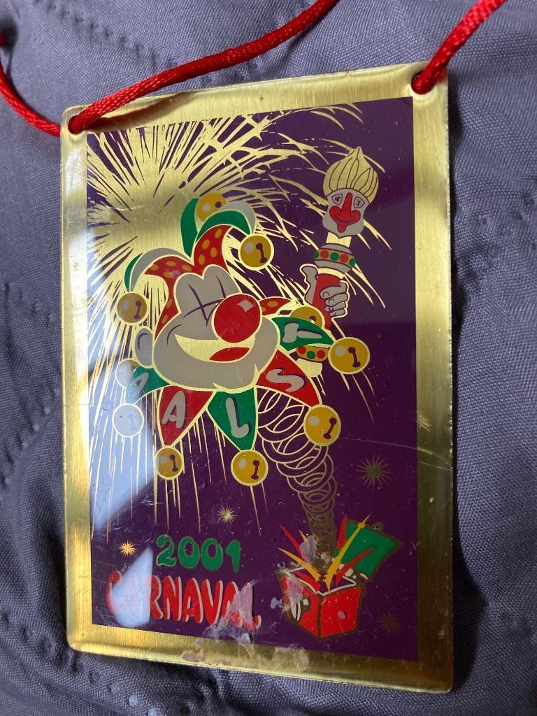 Aalst Carnaval medaille 2001, Ophalen of Verzenden, Zo goed als nieuw