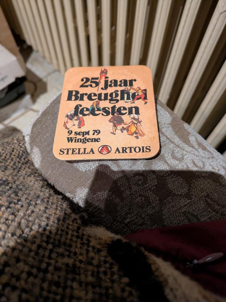 25 jaar Breughel feesten 79 Wingene, Verzamelen, Biermerken, Ophalen of Verzenden, Zo goed als nieuw, Viltje(s)