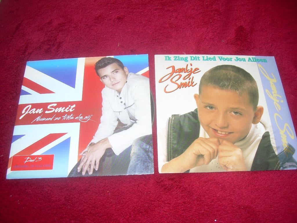 2 CD SINGLES - JAN SMIT, CD & DVD, CD Singles, 2 à 5 singles, Enlèvement ou Envoi, Comme neuf, En néerlandais