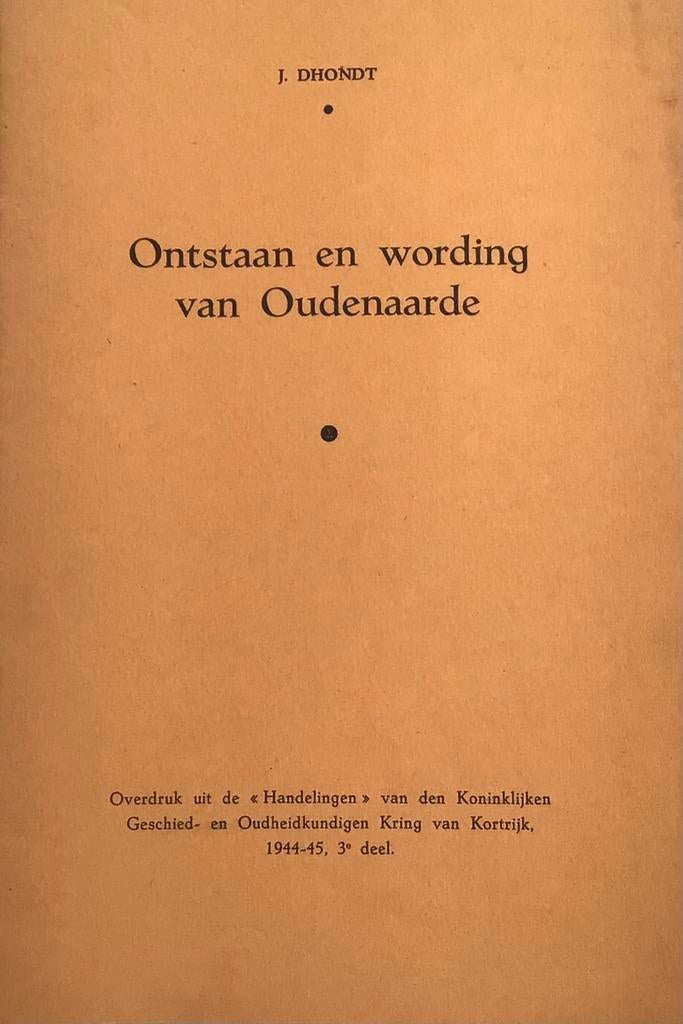 2 Boekjes over het Ontstaan van Oudenaarde door J. Dhondt., Enlèvement ou Envoi, Comme neuf