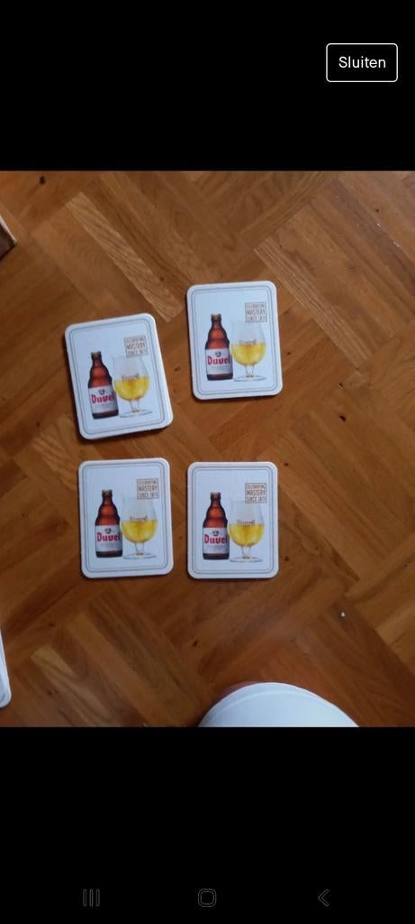 Duvel bierkaarten 4 stuks, Verzamelen, Ophalen of Verzenden, Nieuw