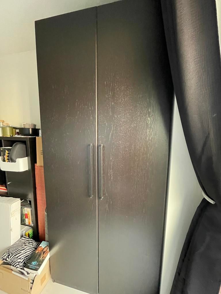 IKEA PAX Kast - Zwartbruin - 100x58x236cm, Huis en Inrichting, Strak, simpel, 200 cm of meer, 50 tot 100 cm, Zo goed als nieuw