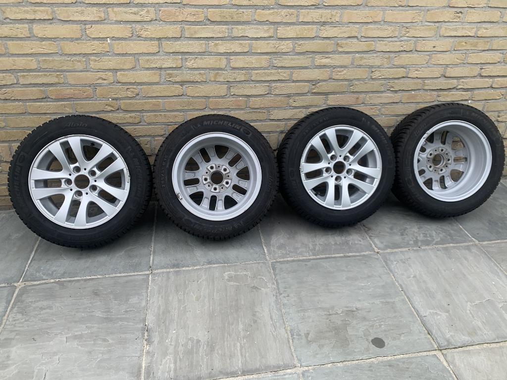 Michelin Tubeless Winter 205/55 R16 banden + wielen, Ophalen, Gebruikt, 16 inch, Band(en)