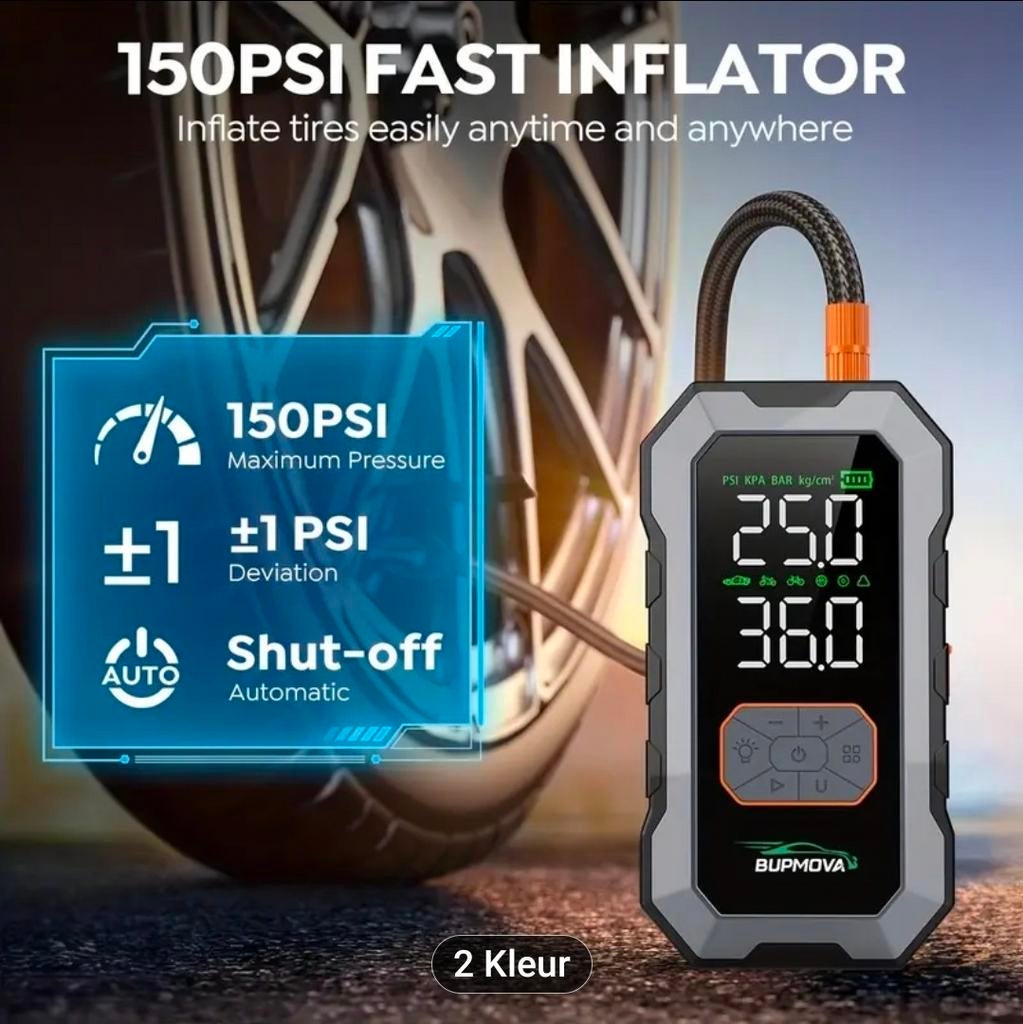 Jumpstarter met compressor 9000A, Auto diversen, Jumpstarters, Ophalen of Verzenden, Nieuw
