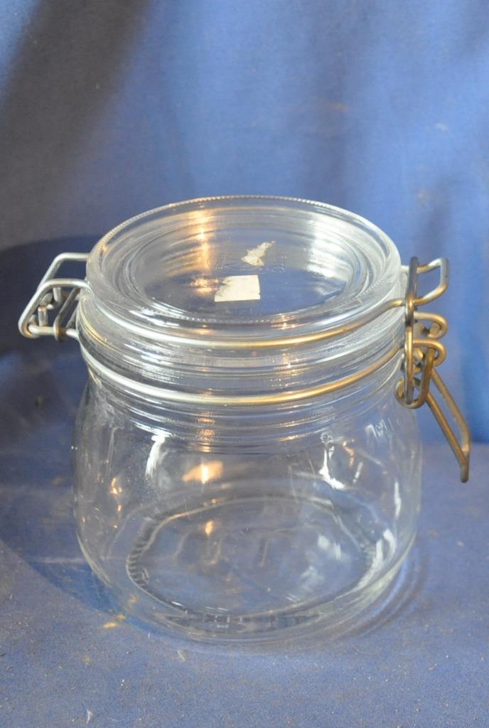bocal hermétique pour conservation aliment (2), Enlèvement ou Envoi, Utilisé, Verre, Récipient(s)