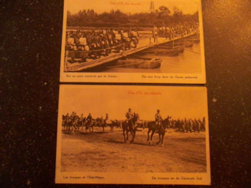 cote d'or chocolat génie de l'armée belge bridge Staff ABBL, Collections, Envoi