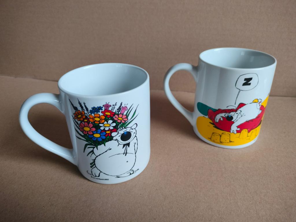 🐶 🐾 ૮• ᴥ •ა Rare / unique 2 X Dommel Mug /Tasse 2002, Collections, Personnages de BD, Comme neuf, Ustensile, Autres personnages