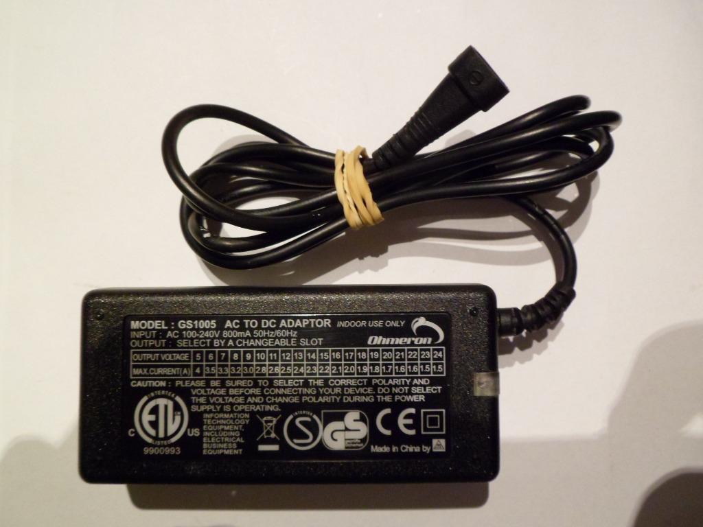Chargeur adaptateur secteur Ohmeron 100-240VAC=> 5-24VDC : -, Enlèvement, Comme neuf