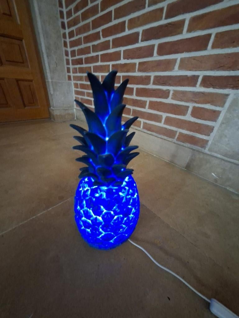 Lampe Ananas d'ambiance bleue, Ophalen, Zo goed als nieuw, Overige materialen, Minder dan 50 cm